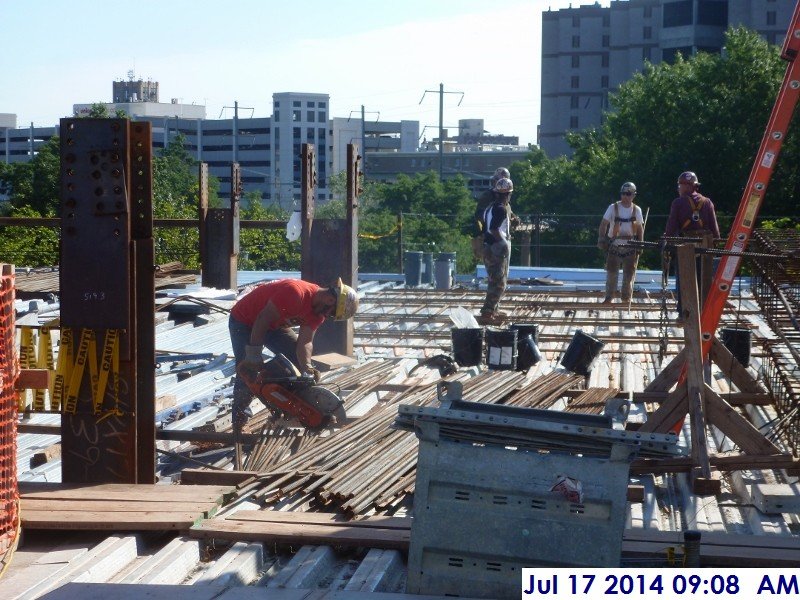 Building rebar mats for Elev. 1,2,3 (4th Floor) Facing East (800x600)